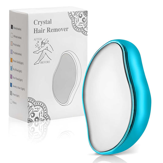 ZETA Crystal Hair Remover for Women and Men - Upgraded Nano-crystalline Dots Technology - Painless, Reusable Hair Eraser Stone