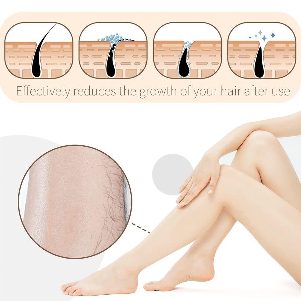 ZETA Crystal Hair Remover for Women and Men - Upgraded Nano-crystalline Dots Technology - Painless, Reusable Hair Eraser Stone